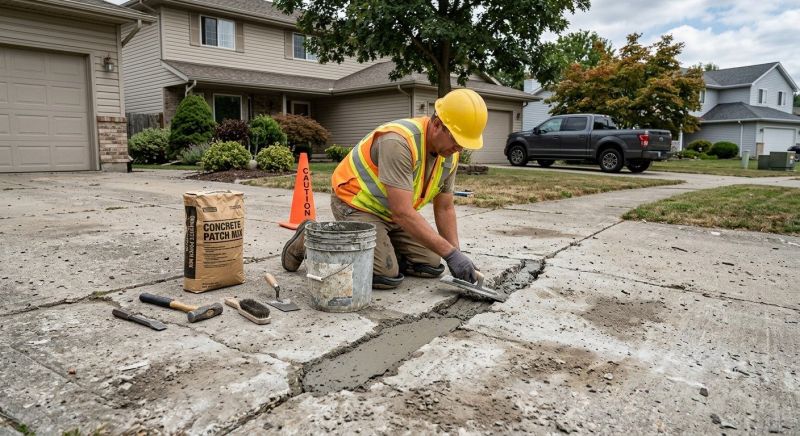 Cement Driveway Repair in Des Moines, IA