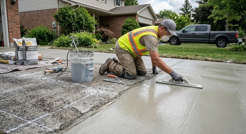 Concrete Driveway Resurfacing in Corpus Christi, TX
