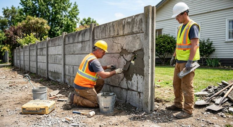 Concrete Fence Repair in Des Moines, IA