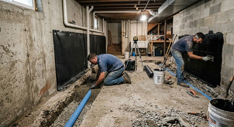 Basement Seepage Repair in Tuscaloosa, AL
