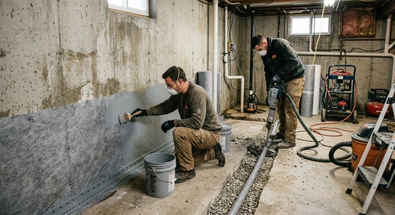 Basement Walls Waterproofing in Sarasota, FL