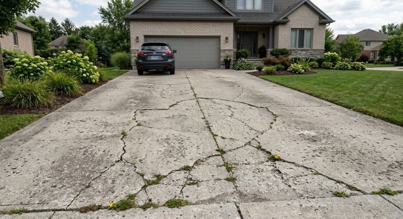 Cement Driveway Repair in West Des Moines, IA