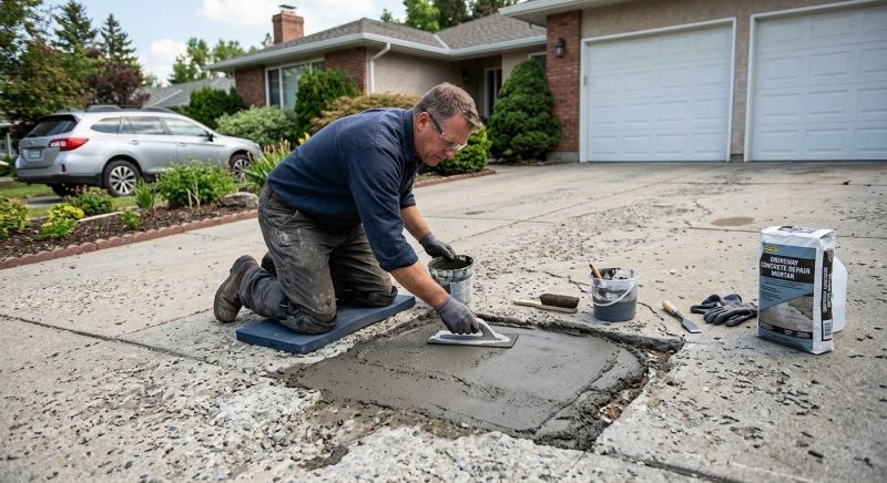 Cement Driveway Repair in Des Moines, IA