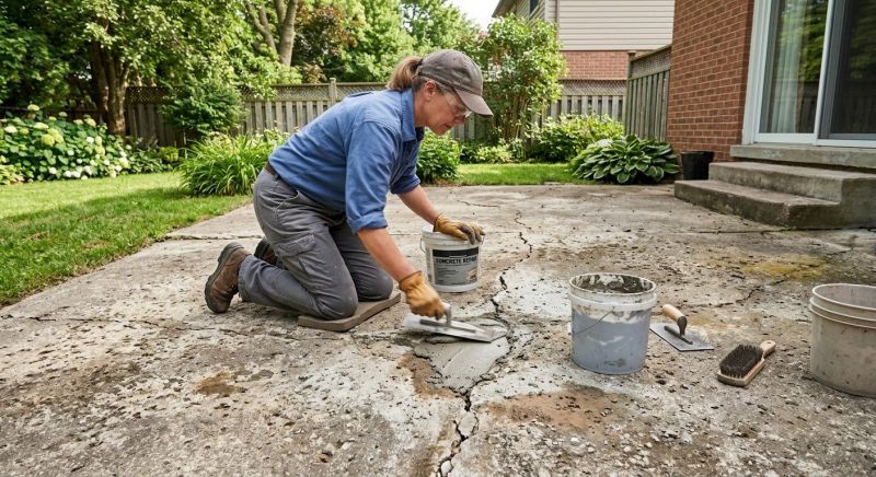 Cement Patio Repair in Albany, NY