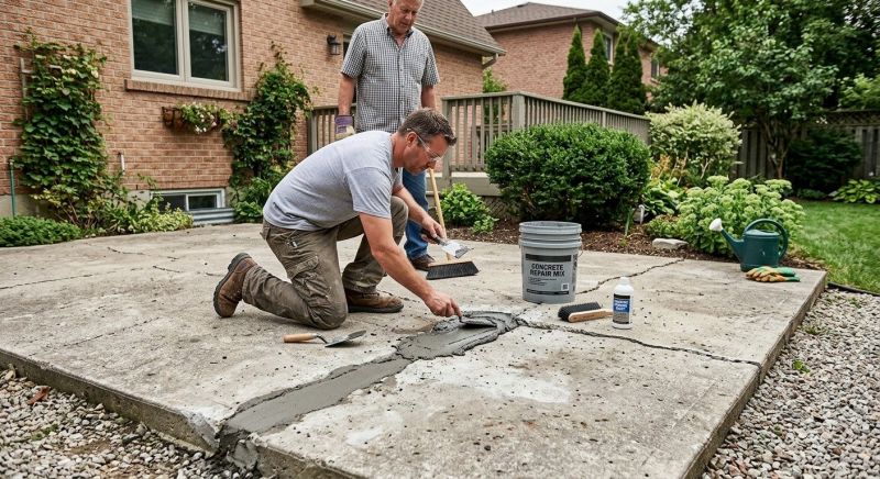 Cement Patio Repair in Albany, NY