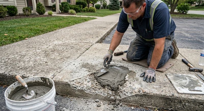 Chipped Concrete Repair in Miami Dade County, FL
