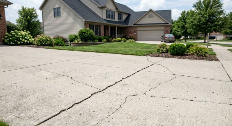 Concrete Driveway Crack Repair in West Des Moines, IA