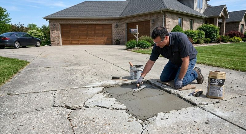 Concrete Driveway Patching in Des Moines, IA