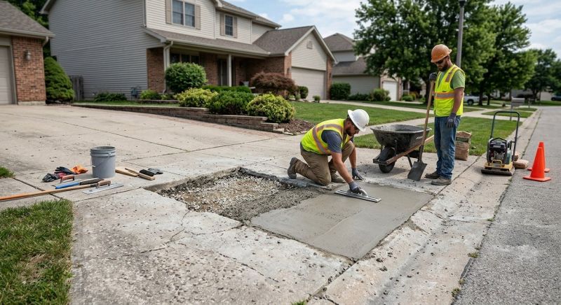 Concrete Driveway Repair in Des Moines, IA