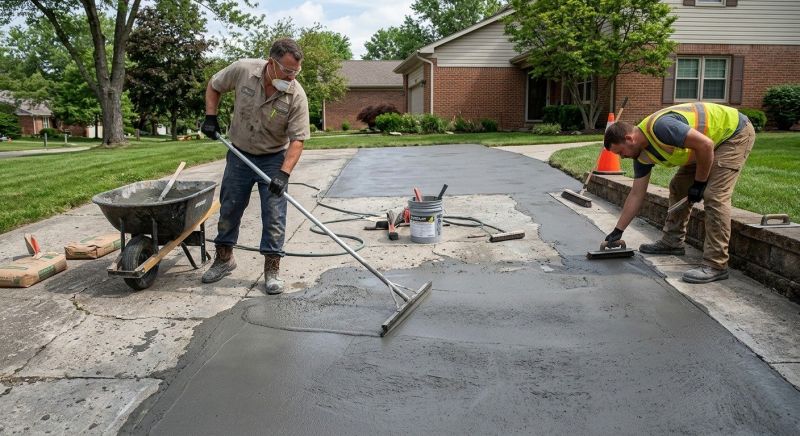 Concrete Driveway Resurfacing in Des Moines, IA