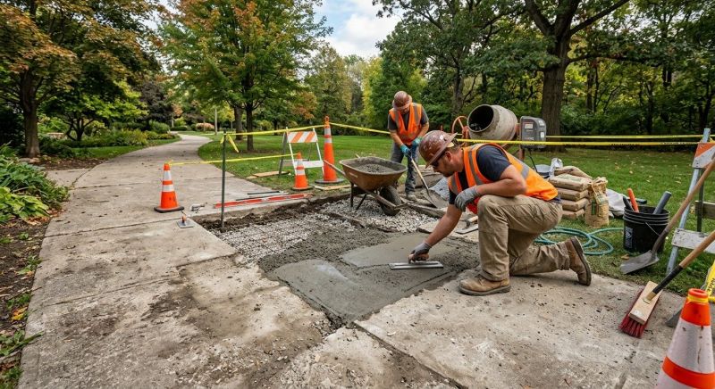 Concrete Pathway Repair in Des Moines, IA