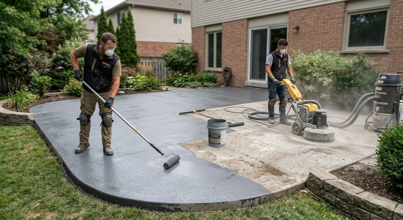 Concrete Patio Refinishing in Miami Dade County, FL