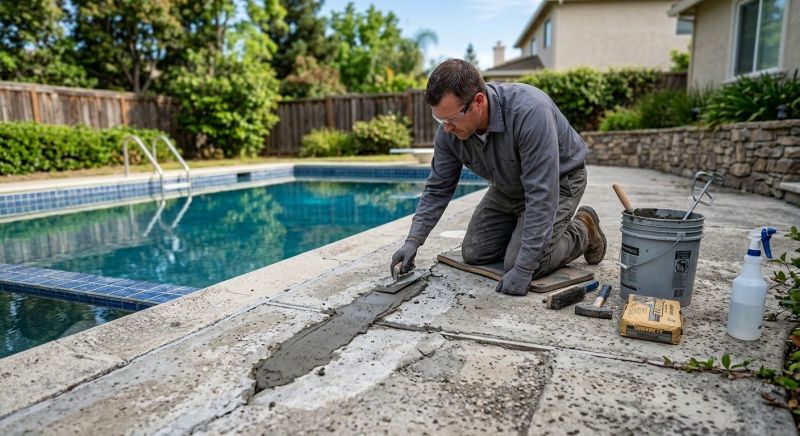 Concrete Pool Deck Repair in Miami Dade County, FL