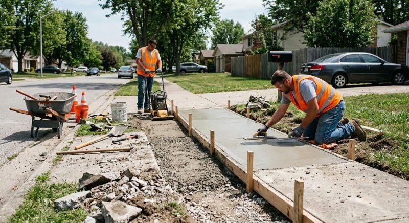 Concrete Sidewalk Repair in West Des Moines, IA