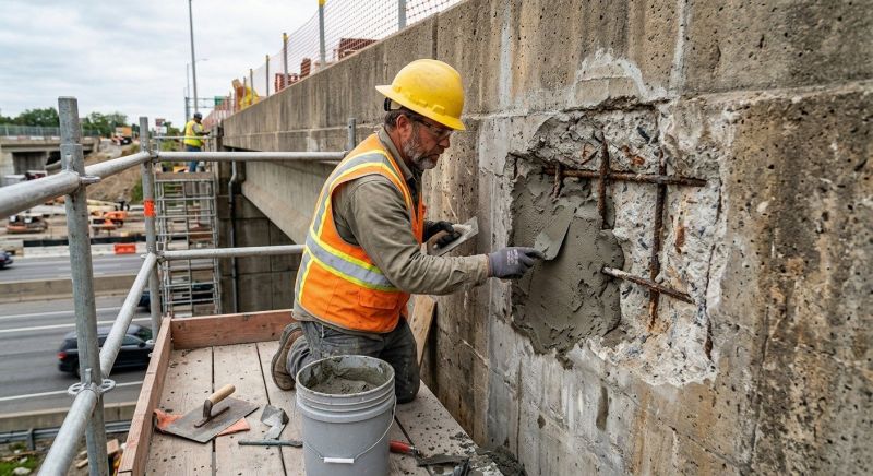 Concrete Spalling Repair in West Des Moines, IA