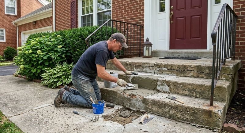 Concrete Stairs Repair in Des Moines, IA