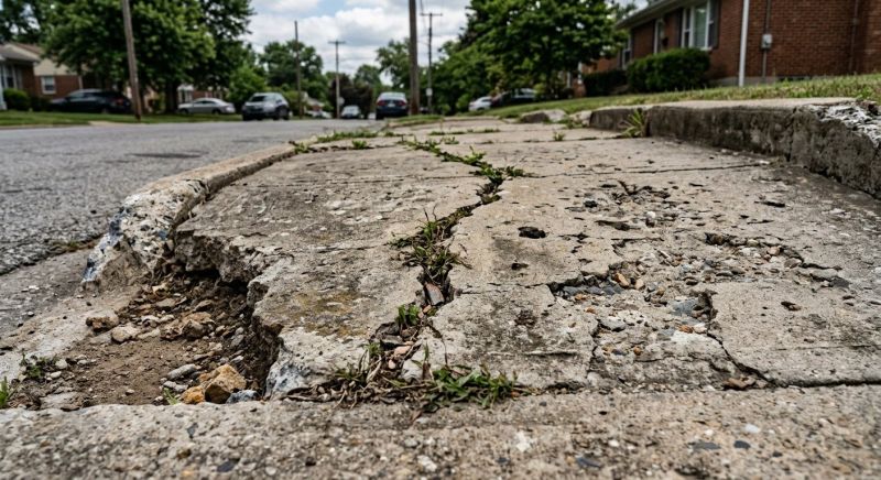 Cracked Sidewalk Repair in Corpus Christi, TX