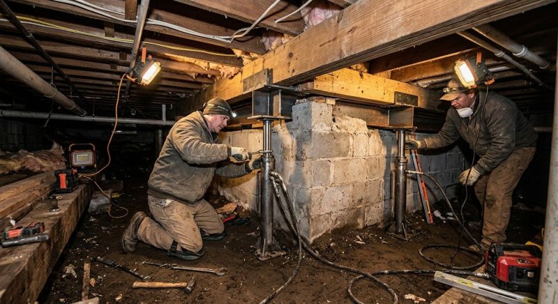 Crawl Space Leveling in Tampa, FL