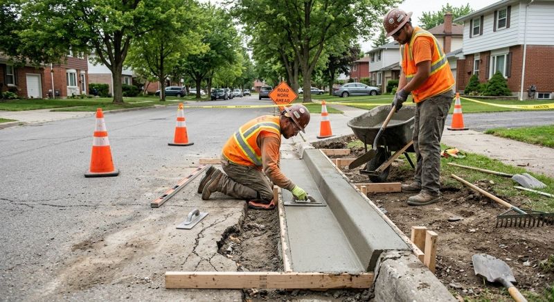 Curb Repair in West Des Moines, IA