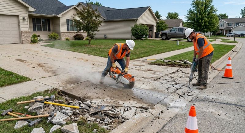 Driveway Approach Repair in West Des Moines, IA