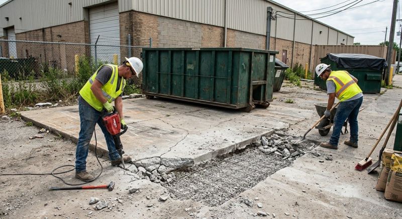 Dumpster Pad Repair in Des Moines, IA