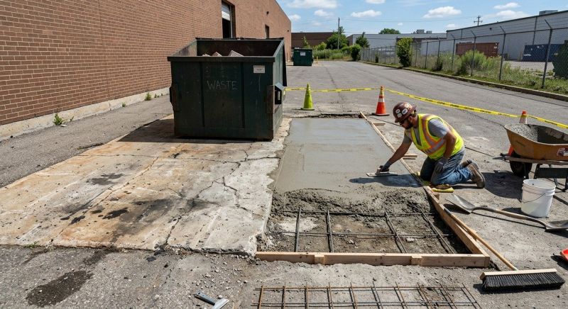 Dumpster Pad Repair in Miami Dade County, FL