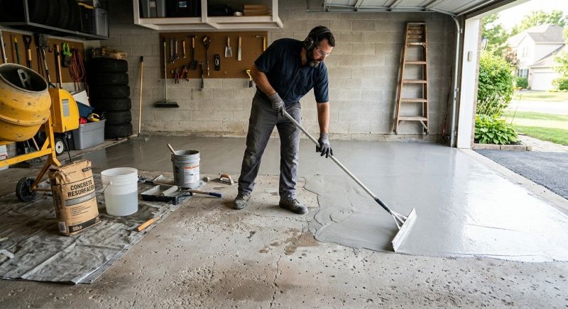 Garage Concrete Resurfacing in Corpus Christi, TX