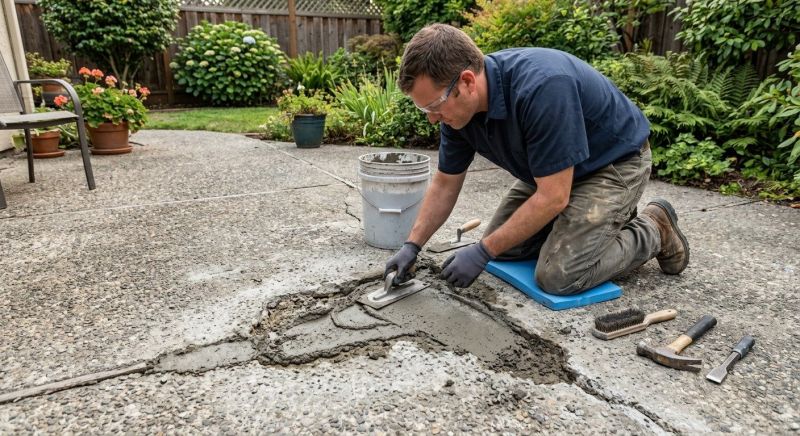 Patio Concrete Repair in Miami Dade County, FL