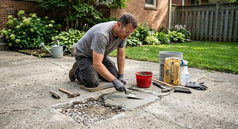 Patio Slab Repair in Des Moines, IA