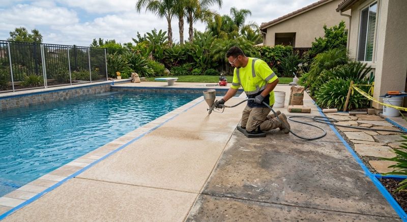 Pool Deck Resurfacing in West Des Moines, IA