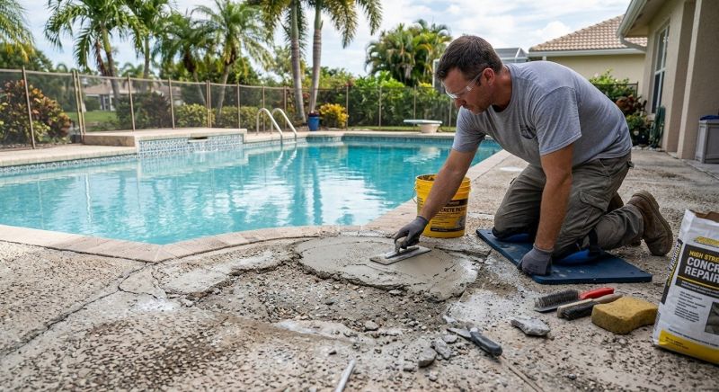 Pool Patio Repair in Des Moines, IA
