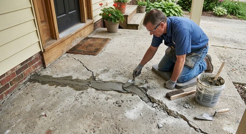 Porch Crack Repair in Miami Dade County, FL