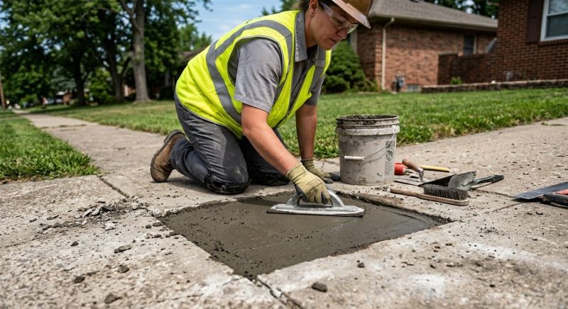 Sidewalk Concrete Repair in Des Moines, IA