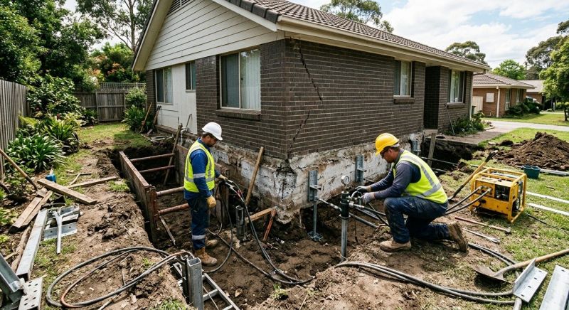 Sinking Foundation Repair in Columbus, OH
